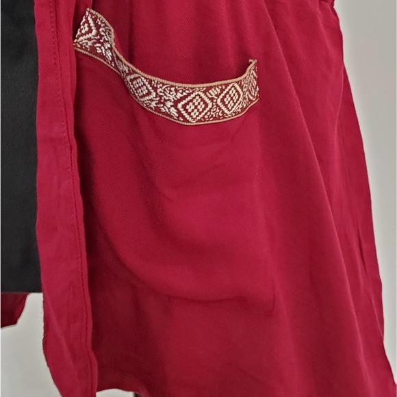 Self E by Self Esteem Cranberry Hooded Cardigan - Picture 5 of 6